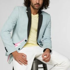 OppoSuits Deluxe Retro - Bolt - Frisky Blue