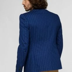 OppoSuits Deluxe Uniform Captain, Washed Navy Mens Blazer