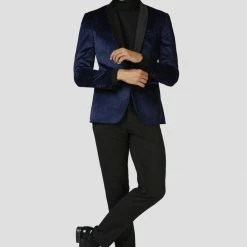 OppoSuits Deluxe Suits & Blazers Dinner Jacket - Deep Blue