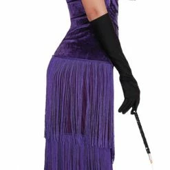 Dreamgirl Costumes 20s Women's Miss Ritz Purple Flapper Dress Costume