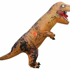Studio Halloween Dinosaur T-Rex Brown Dino Inflatable Child Costume Costumes
