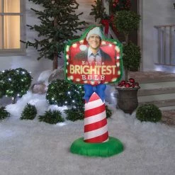 Gemmy National Lampoon's Christmas Vacation 5ft Airblown Sign Clark Griswold Yard Decor