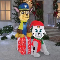Gemmy Decorations & Props PAW Patrol - Christmas Present 7 Ft Christmas Yard Decoration