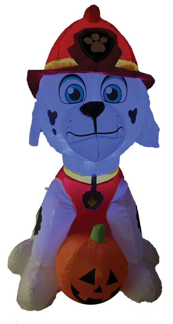 Gemmy PAW Patrol Airblown Marshall Jack-O'-Lantern Inflatable Halloween Lawn Decoration Decorations & Props 6 Gemmy PAW Patrol Airblown Marshall Jack-O'-Lantern Inflatable Halloween Lawn Decoration Decorations & Props