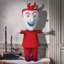 Gemmy Halloween Greeter Lock From Nightmare Before Christmas Decor Red