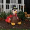 Gemmy Airblown Turkey With Scarf Inflatable 4 Ft Yard Decor 1 Gemmy Airblown Turkey With Scarf Inflatable 4 Ft Yard Decor