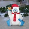 Gemmy Sitting Bumble Holding A Star 3.5ft Airblown Christmas Yard Decoration 2 Gemmy Sitting Bumble Holding A Star 3.5ft Airblown Christmas Yard Decoration