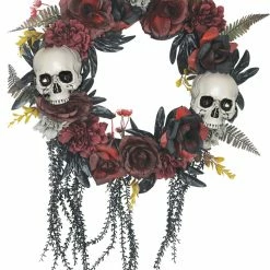 Sunstar Decorations & Props Wreath Skull Roses
