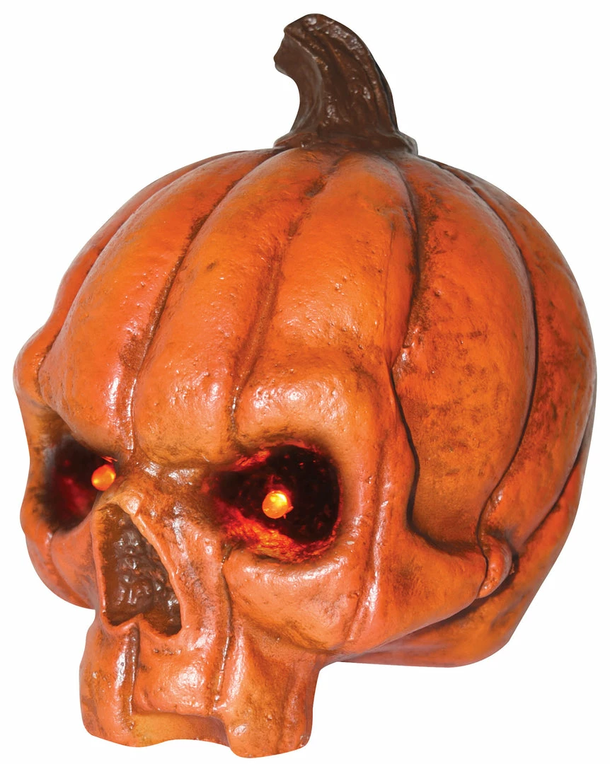 Sunstar Pumpkin Skull With LED Lights Decor Prop 3 Sunstar Pumpkin Skull With LED Lights Decor Prop