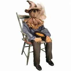 Tekky Toys Sitting Scarecrow Animated Prop Decorations & Props