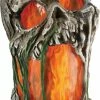 Tekky Toys 12" Flaming Rotted Skull Animated Prop