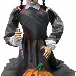 Tekky Toys Decorations & Props 36" Lunging Pumpkin Carver Vengeful Vicki Animated Prop