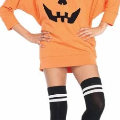 Leg Avenue Women's Pumpkin Jersey Dress Costumes