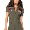 Leg Avenue Women's Licensed Top Gun Flight Dress Costume