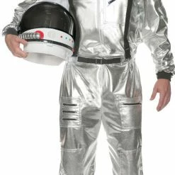 Underwraps Men's Silver NASA Astronaut Costume Costumes