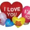 Seasonal Creations I Luv U Hearts Inflate 6.5 Ft Decorations & Props