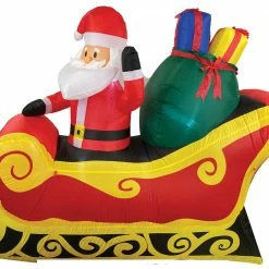 Seasonal Creations Santa Sleigh Inflatable 7 Ft