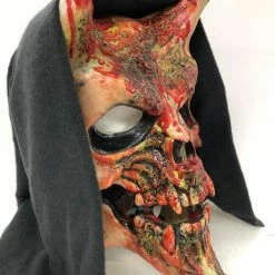 Zagone Studios Masks Whispers Deluxe Devil Latex Face Mask With Attached Hood