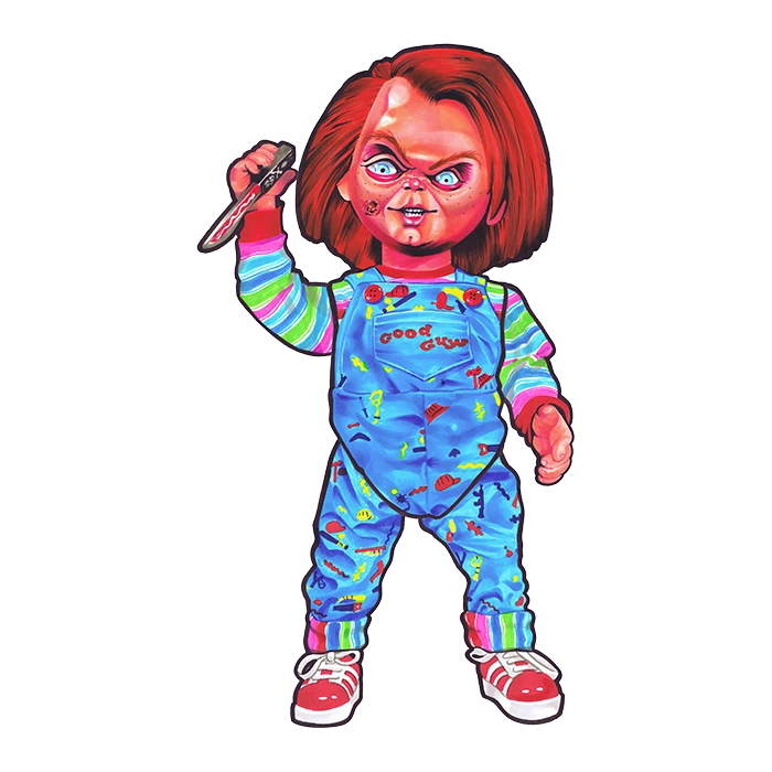 Trick Or Treat Studios Horror Movie Costumes Childs Play Wall Decoration, Series 1 Chucky 4 Trick Or Treat Studios Horror Movie Costumes Childs Play Wall Decoration, Series 1 Chucky