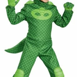 Disguise Boy's Gekko Deluxe Child & Toddler Costume PJ Masks Glow In The Dark