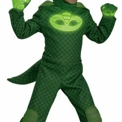 Disguise Boy's Gekko Deluxe Child & Toddler Costume PJ Masks Glow In The Dark