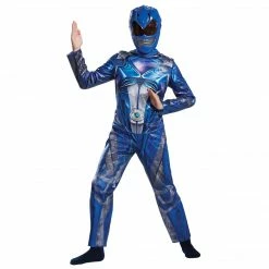 Disguise Boy's Blue Ranger Classic Costume - Power Rangers Movie 2017