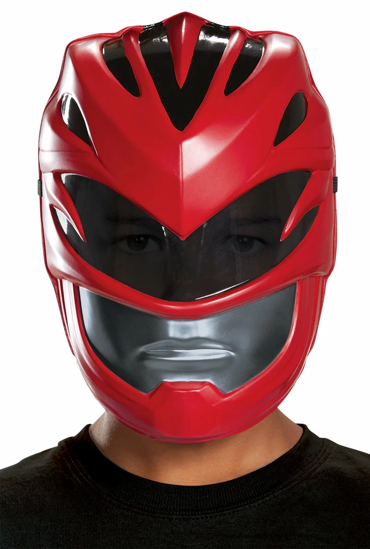 Disguise Masks Child's Red Ranger Vacuform Mask - Power Rangers Movie 2017 3 Disguise Masks Child's Red Ranger Vacuform Mask - Power Rangers Movie 2017