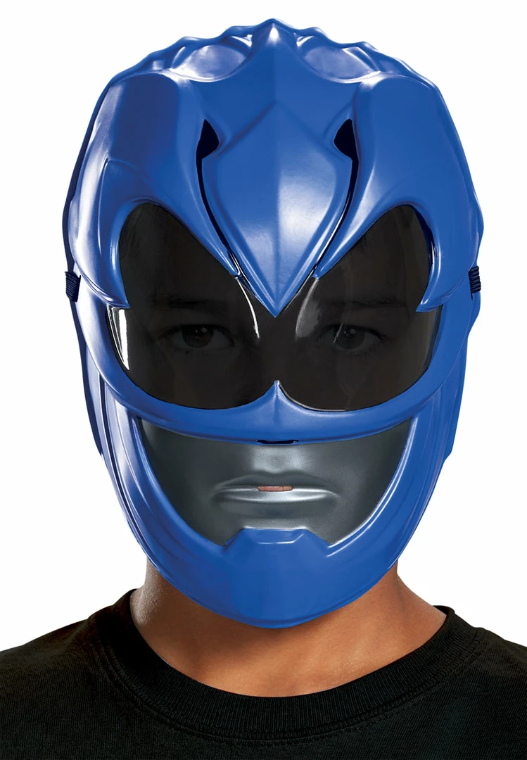 Disguise Masks Child's Blue Ranger Vacuform Mask - Power Rangers Movie 2017 3 Disguise Masks Child's Blue Ranger Vacuform Mask - Power Rangers Movie 2017