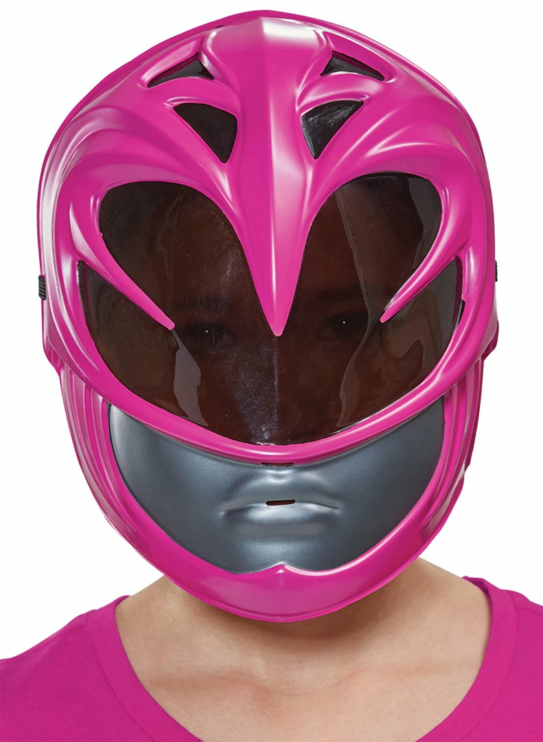 Disguise Masks Child's Pink Ranger Vacuform Mask - Power Rangers Movie 2017 3 Disguise Masks Child's Pink Ranger Vacuform Mask - Power Rangers Movie 2017