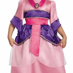 Disguise Girl's Mulan Sparkle Classic Costume Dress, 4-6 Costumes
