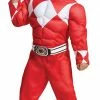 Disguise Costumes Red Power Ranger Muscle Child & Toddler Costume & Mask Mighty Morphin