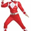 Disguise Boy's Red Power Ranger Muscle Costume - Mighty Morphin Costumes