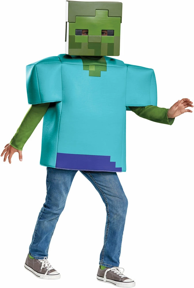 Disguise Boy's Zombie Classic Costume - Minecraft Costumes 3 Disguise Boy's Zombie Classic Costume - Minecraft Costumes