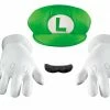 Disguise Accessories Luigi Accessory Kit - Super Mario Brothers