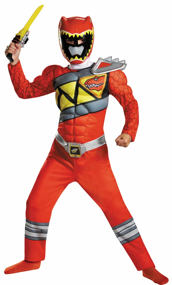 Disguise Boy's Red Ranger Classic Muscle Costume - Dino Charge 3 Disguise Boy's Red Ranger Classic Muscle Costume - Dino Charge
