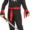 Fun World Costumes Black Skull Ninja Child Costume 1 Fun World Costumes Black Skull Ninja Child Costume