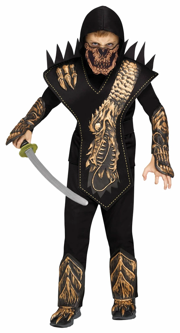 Fun World Costumes Skull Dragon Ninja Boys Costume 3 Fun World Costumes Skull Dragon Ninja Boys Costume