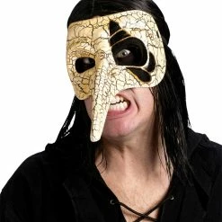 Fun World Masks Men's Raven Venetian Mask