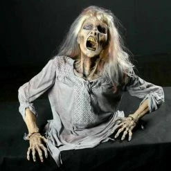Distortions Grave Buster Barb Animatronic Female Corpse Frightronic Prop Decorations & Props