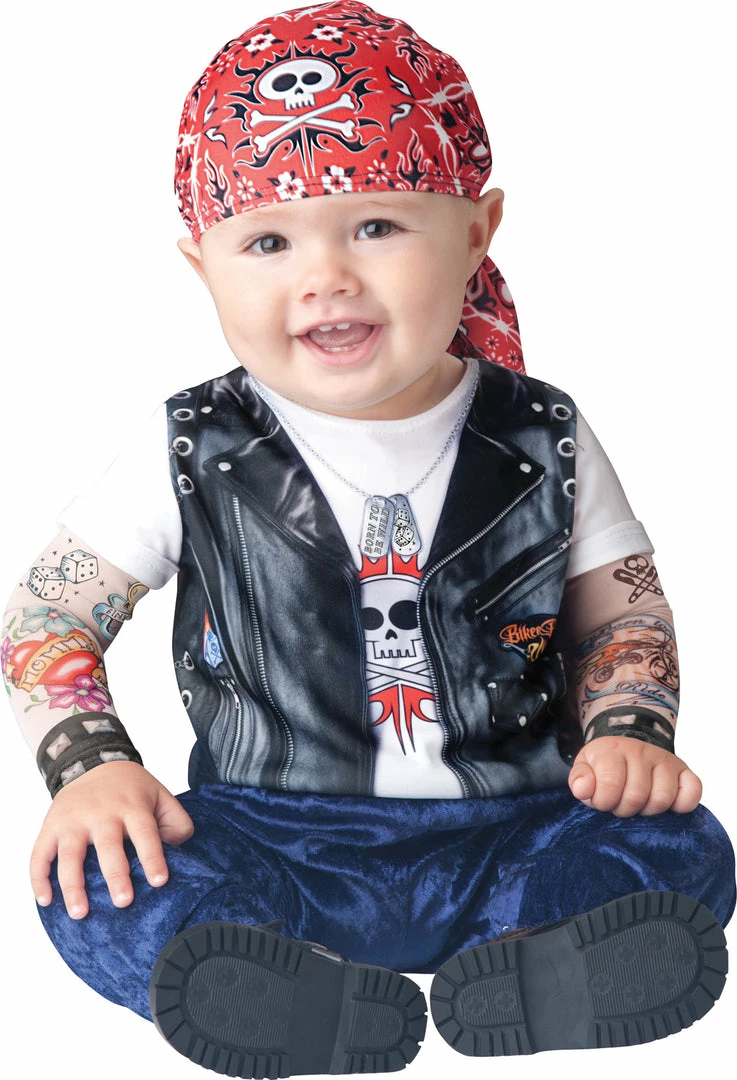 InCharacter Costumes Born To Be Wild Infant Toddler Bikers Costume 3 InCharacter Costumes Born To Be Wild Infant Toddler Bikers Costume