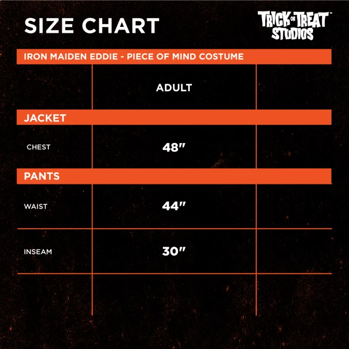 Trick Or Treat Studios Iron Maiden Eddie, Piece Of Mind Adult Costume Costumes 6 Trick Or Treat Studios Iron Maiden Eddie, Piece Of Mind Adult Costume Costumes