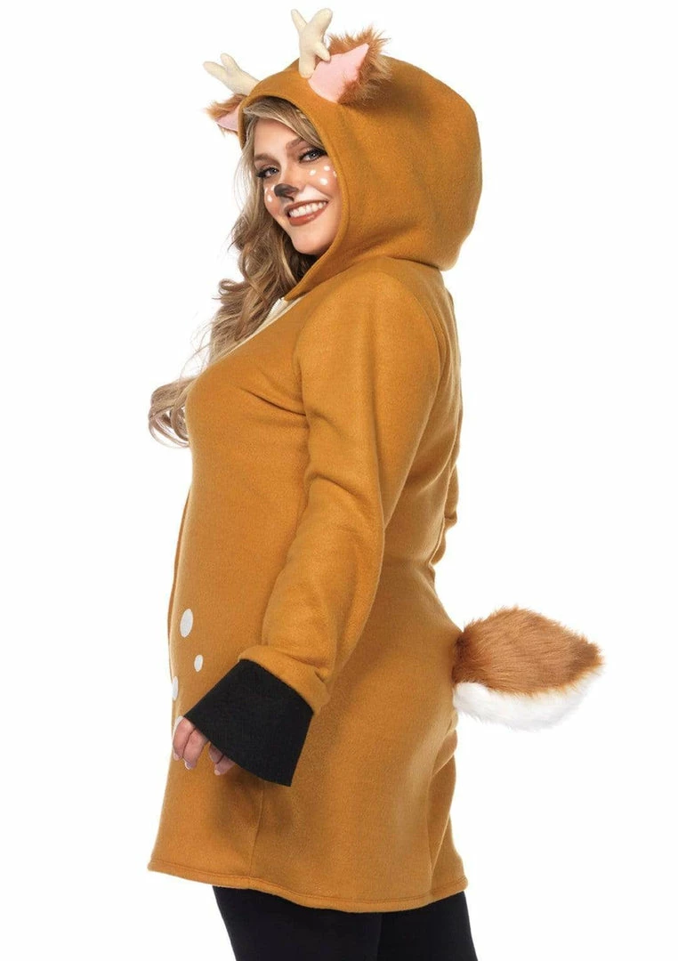 Leg Avenue Women's Plus Size Cozy Fawn Costume 4 Leg Avenue Women's Plus Size Cozy Fawn Costume