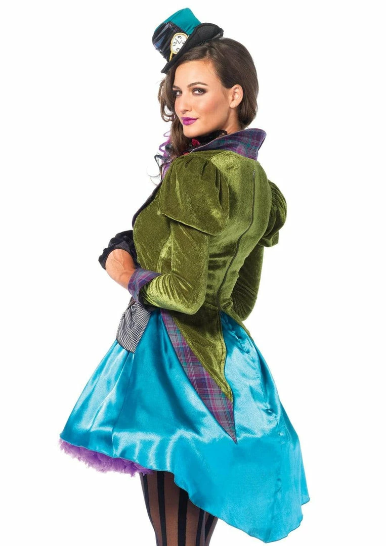 Leg Avenue Women's Deluxe Mad Hatter Adult Costume 4 Leg Avenue Women's Deluxe Mad Hatter Adult Costume