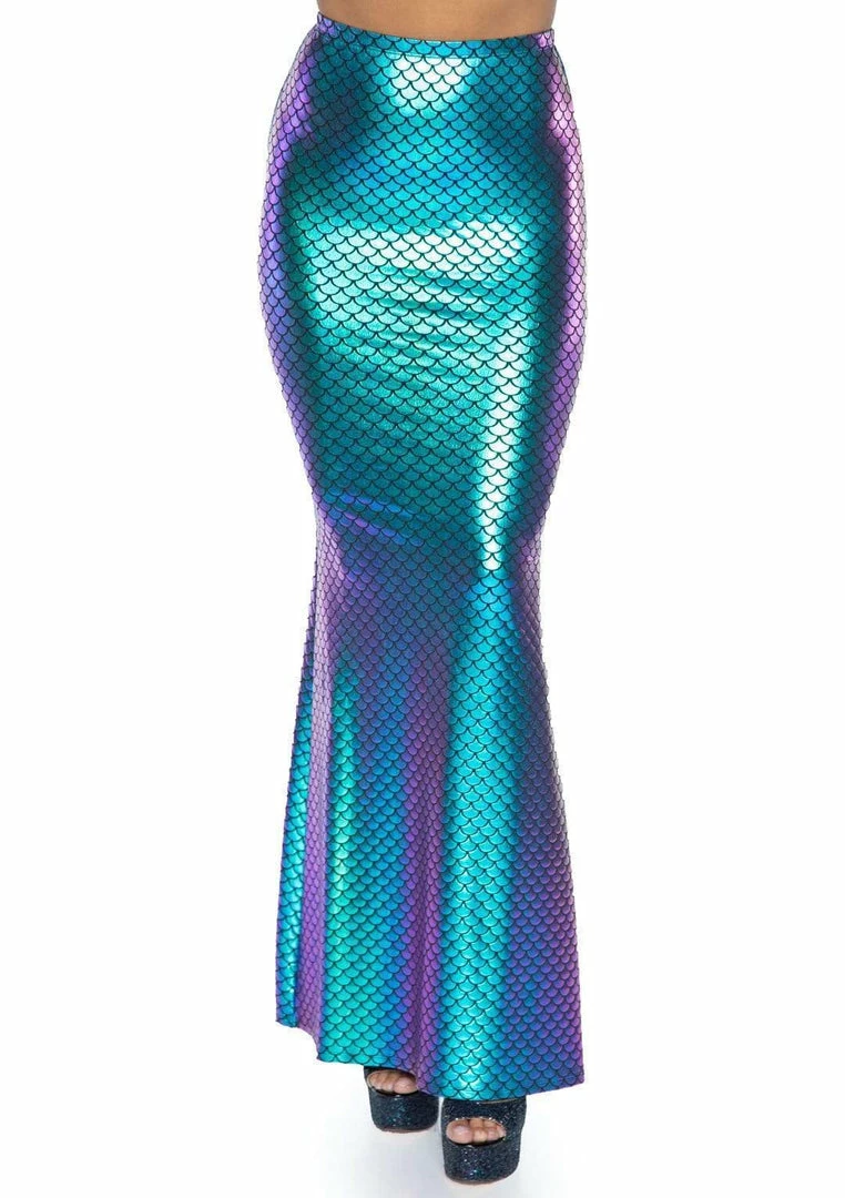 Leg Avenue Women's Iridescent Scale Mermaid Skirt Costume 5 Leg Avenue Women's Iridescent Scale Mermaid Skirt Costume