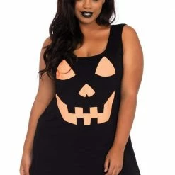 Leg Avenue Costumes Women's Plus Size Pumpkin Jersey Dress