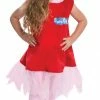 Living Fiction Costumes Peppa Pig Deluxe Child Costume Dress And Hood 2 Living Fiction Costumes Peppa Pig Deluxe Child Costume Dress And Hood