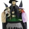 Seasonal Visions Animated Stitch Witch Sisters Cauldron Prop