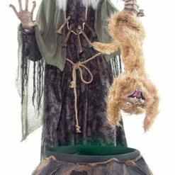 Seasonal Visions Animated Cat-Tastrophe Witch Prop