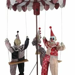 Seasonal Visions Decorations & Props Animated Clown Go-Round Prop