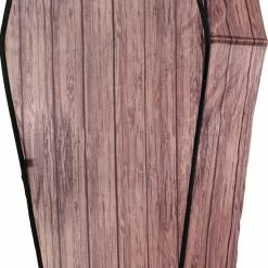 Seasonal Visions 60" Wood-Look Halloween Coffin Prop With Lid Decorations & Props